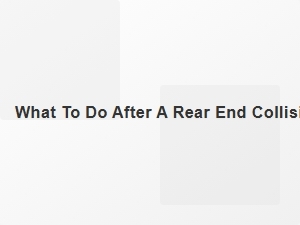 What to Do After a Rear End Collision in Colorado